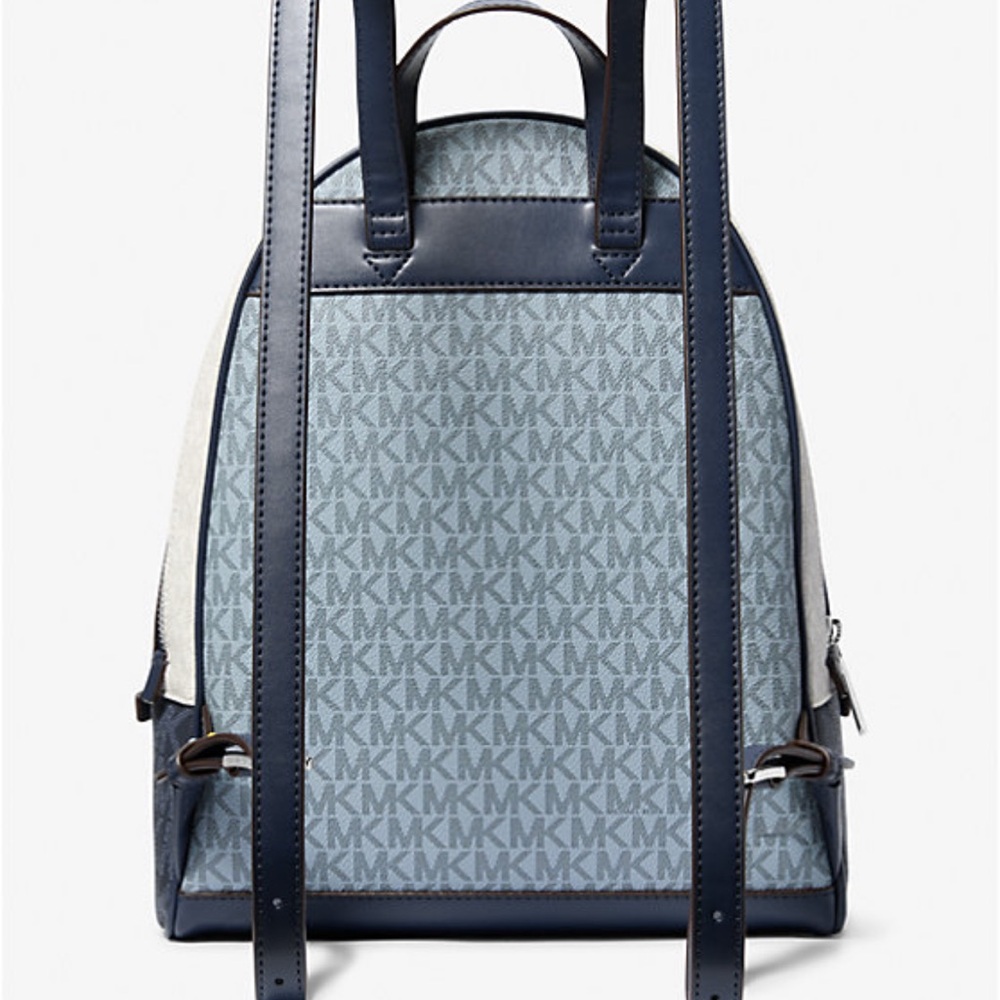 MICHAEL KORS Rhea Med Zip Color-Block Signature Logo Backpack
ADMIRL MULTI
NWT - Picture 2 of 16